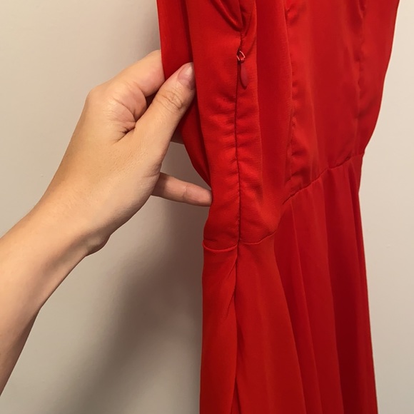 Red Skater Skirt dress - Picture 3 of 5